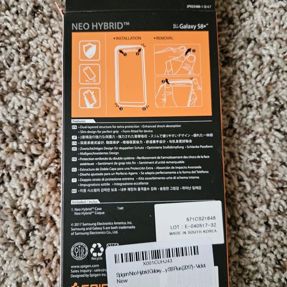 Spigen Neo Hybrid Case for Samsung Galaxy S8+ - Purple
